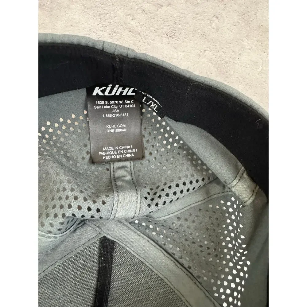 Kuhl Freeflex Baseball Cap Mens Fitted Size L/XL Gray Perforated